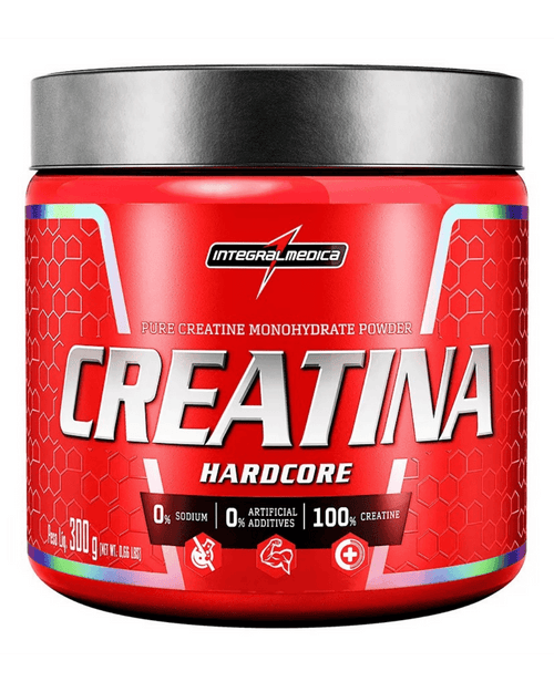 Creatina 100% Pura 300g Hardcore - Evolua Fit Hub